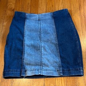 free people mini skirt jean size 4 modern femme